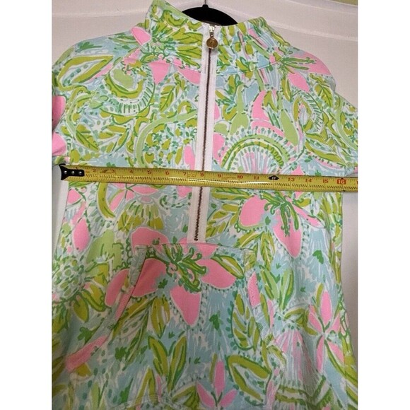 Lilly Pulitzer Skipper Half Zip Popover Coconut Jungle Small Great Gift - Picture 14 of 14